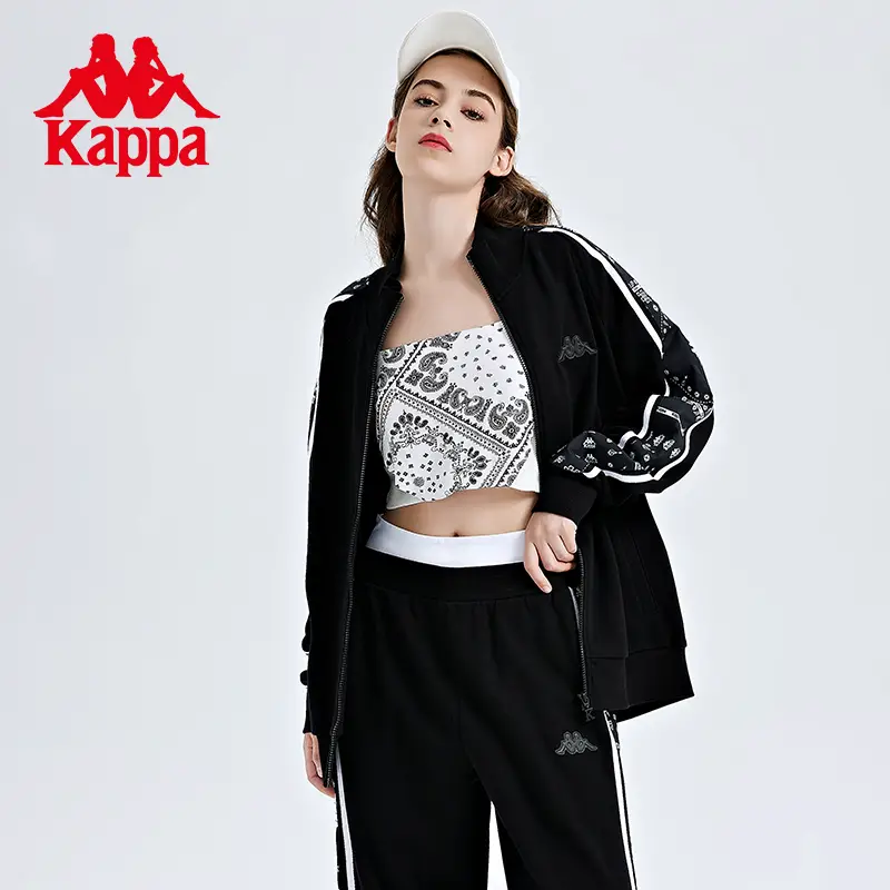 Kappa Kappa Sweatshirt New Men's and Women's Second-Hand Floral School Uniforms Outwear Casual Long sleeves Cardigan K0Cz2Wk01P