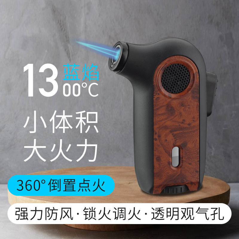 SF806 mini hand-held high temperature straight blue flame small spray gun transparent transom metal welding torch lighter wholesale