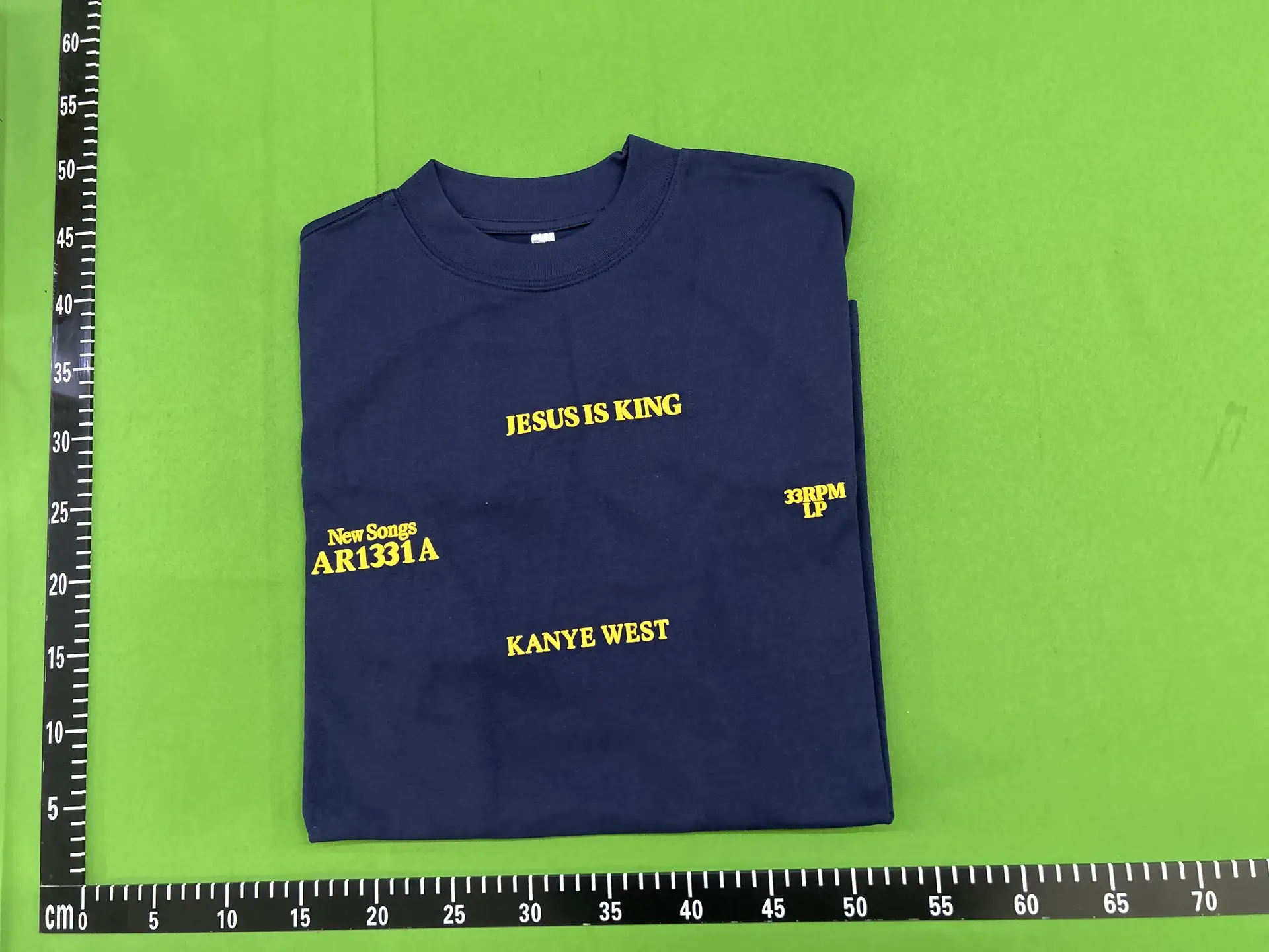 23SS Cross-border American Tide Brand KANYE Kanye Letter Printed Short-sleeved T-shirt for Men and Women High Street Couple Loose Half-sleeved