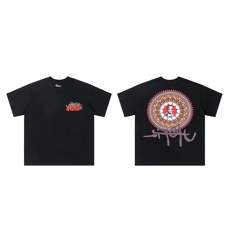 Ts Kaleidoscope Boy Xx Face Print Short Sleeve Shirt