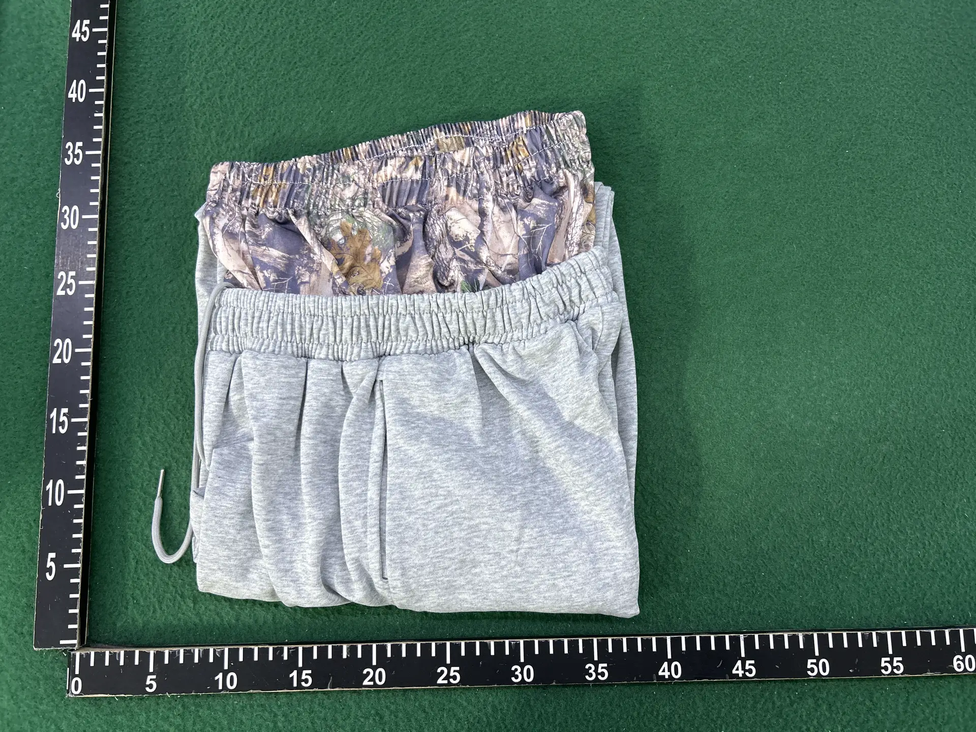Y2K double waist pants high waist men's wide leg pants