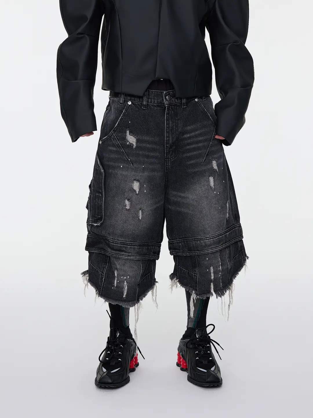 ASTT 25SS Summer New Product: Aging, Splicing, Deconstructing, Destructive, Hairy Edge, Tassel, Cat Beard, Cowboy, Six Point Shorts