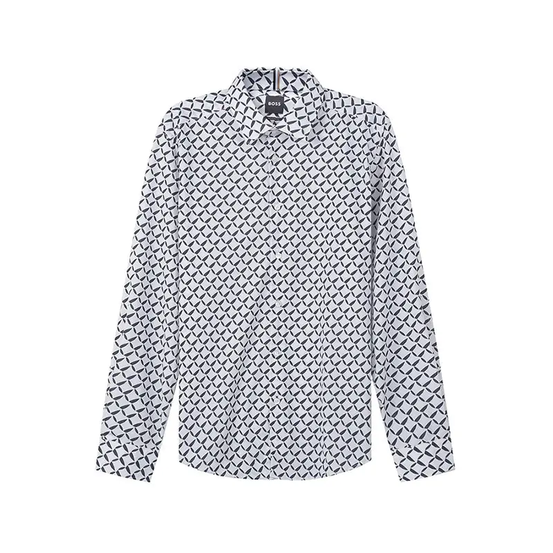 Hugo Boss Hugo Boss Men Long sleeves Men's Clothing shirt Print 50458498