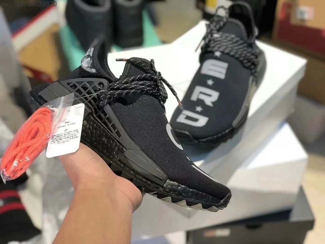 NMD 全黑3M男巴斯夫真爆网面跑步鞋
