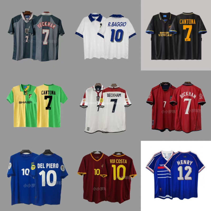Retro Classic Nostalgic Replica Thai Version Jersey Game Training Uniform Short-Sleeved Sportswear Team Uniform QC-foto från 1688 på Qualit.ly