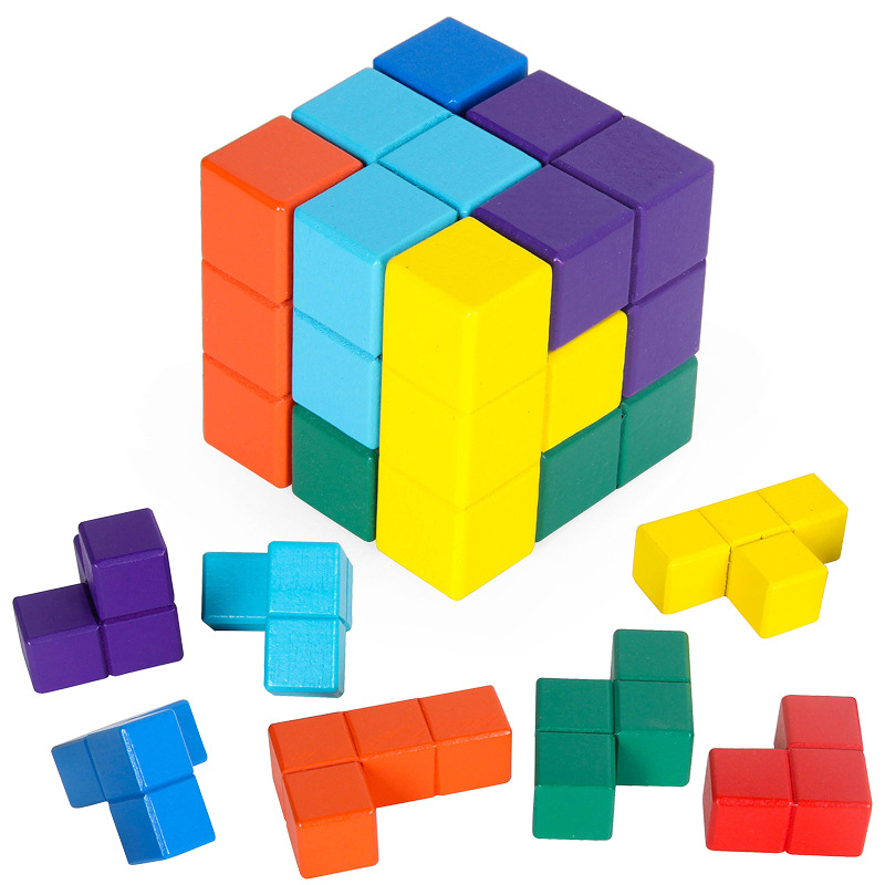 Children's Educational Soma Three-Dimensional Blocks Tetris Thinking Training Baby Early Education Toys Educational Training