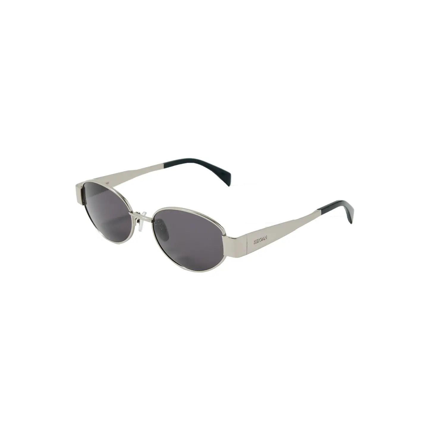 Open Room/Shape B Spare Modern Retro Copper-Plated Gold Oval Frame Face without Makeup Gadget UV-Proof Colored Sunglasses