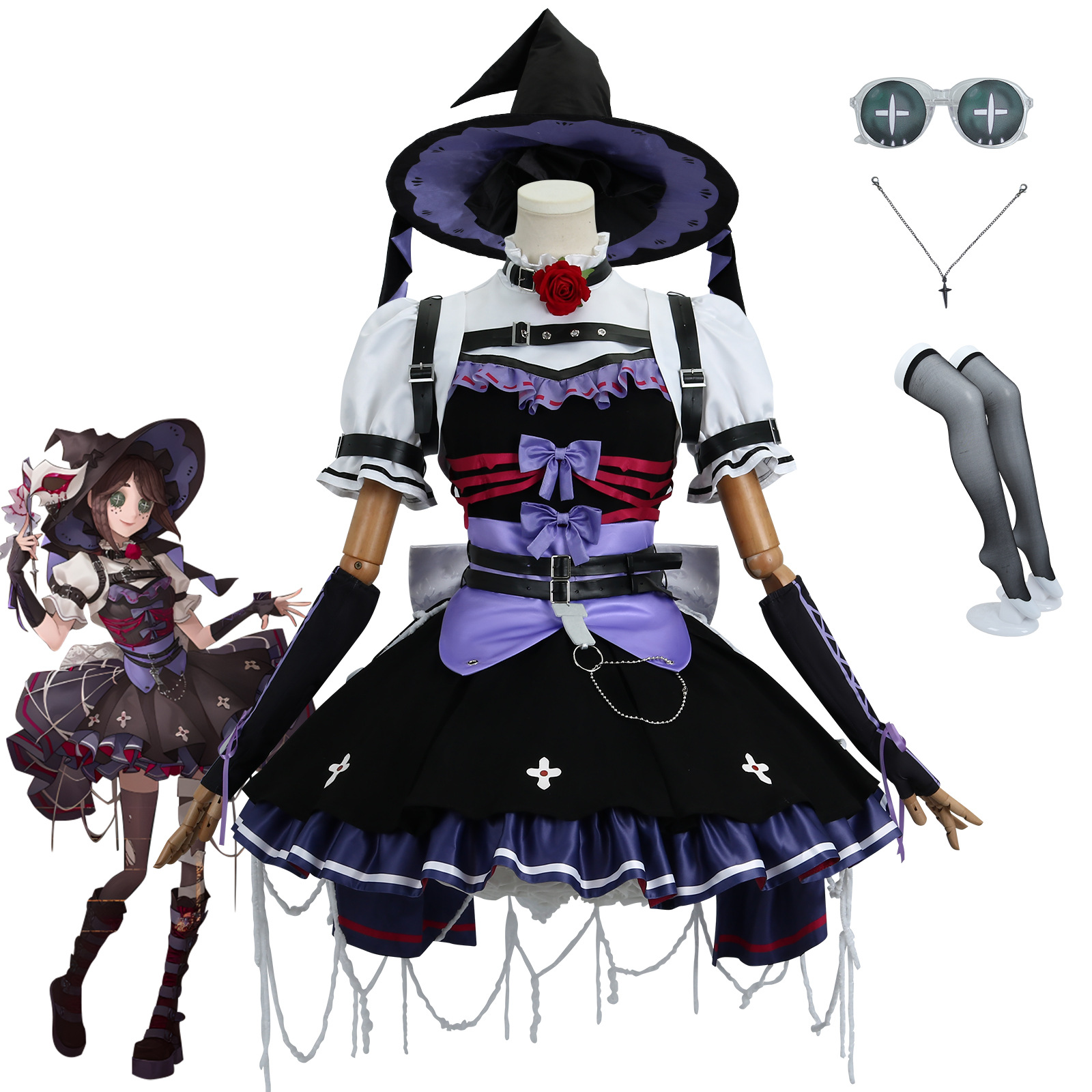 Yi Meng Fifth Personality COS Day Dress Recital Gardener suit cosplay Game Dress Women's Dress