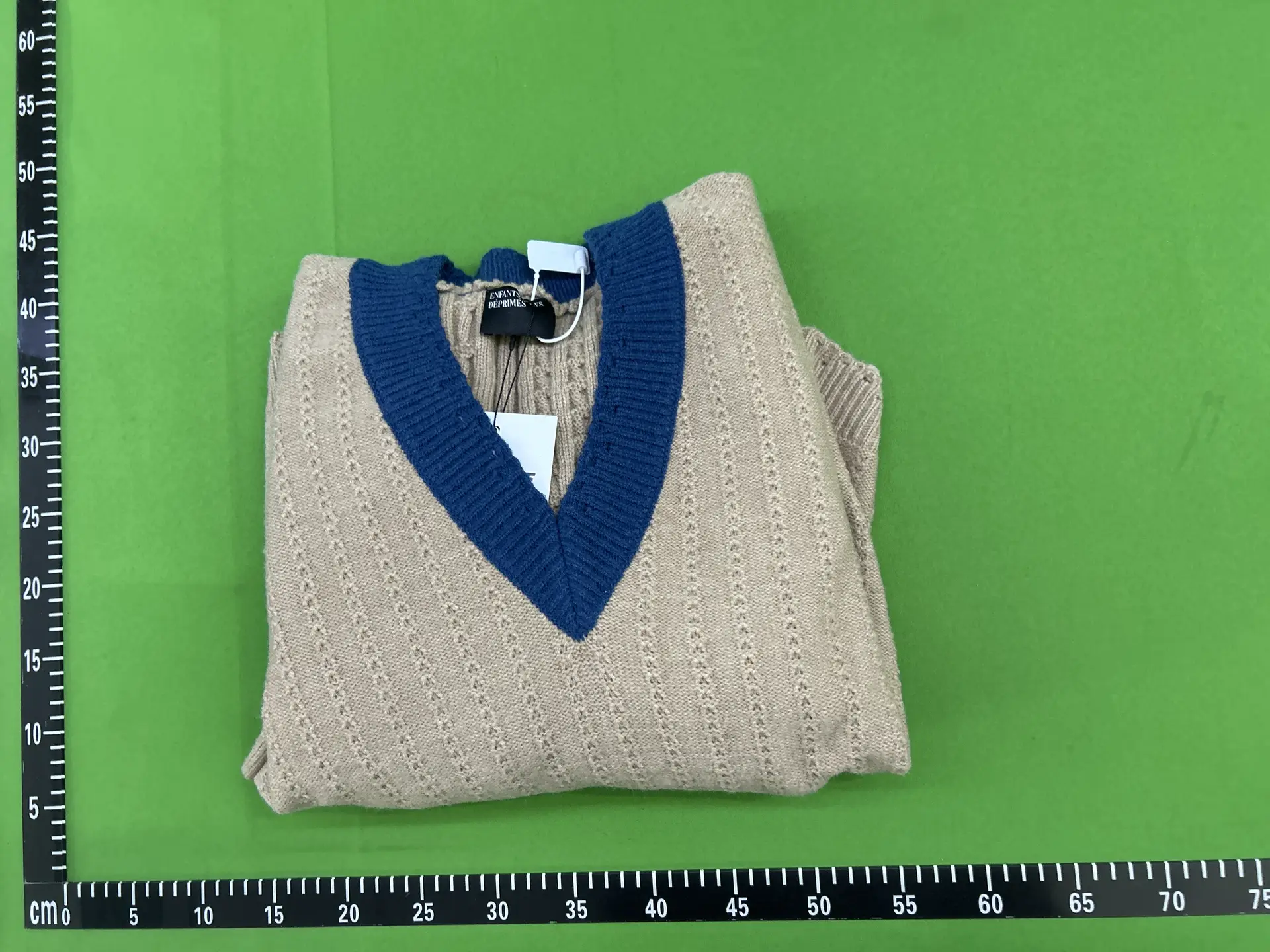 ERD x Loro Piana Collaboration Cashmere Distressed V-Neck Sweater for Men and Women