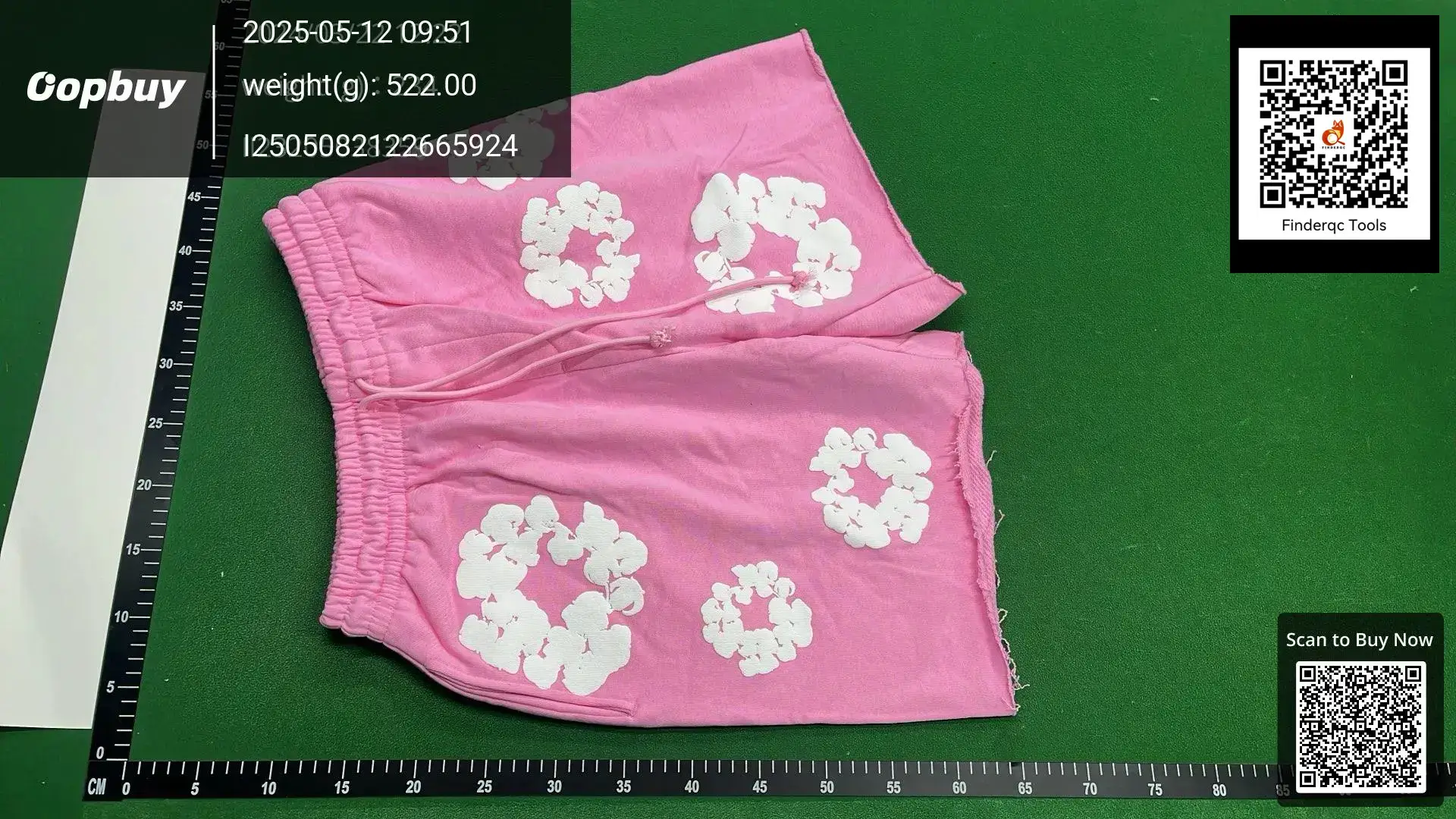 DENIM TEARS Original Kanye Kapok Full Print Foam Print Denim Tears Casual Shorts Men
