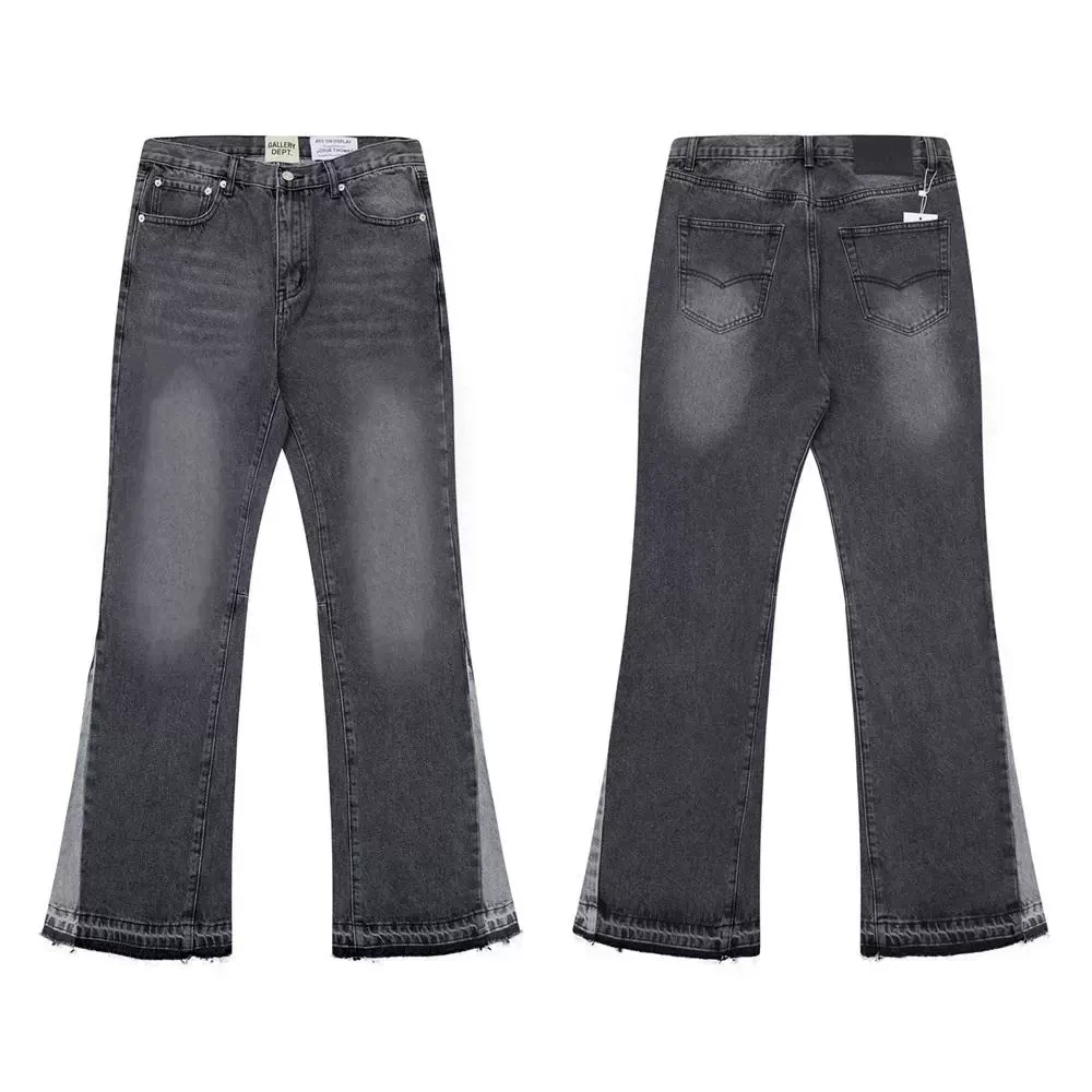 Gallery Dept New Basic Washed Flared Patchwork Jeans American Retro Frayed Casual Long Pants Foto QC de TAOBAO na Qualit.ly