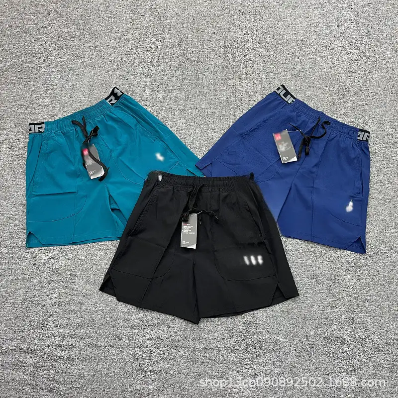 Summer New Style Ice Silk Loose Sports Quick-Drying Breathable Loose Casual Training Fitness Trendy Five-Point Pants for Men