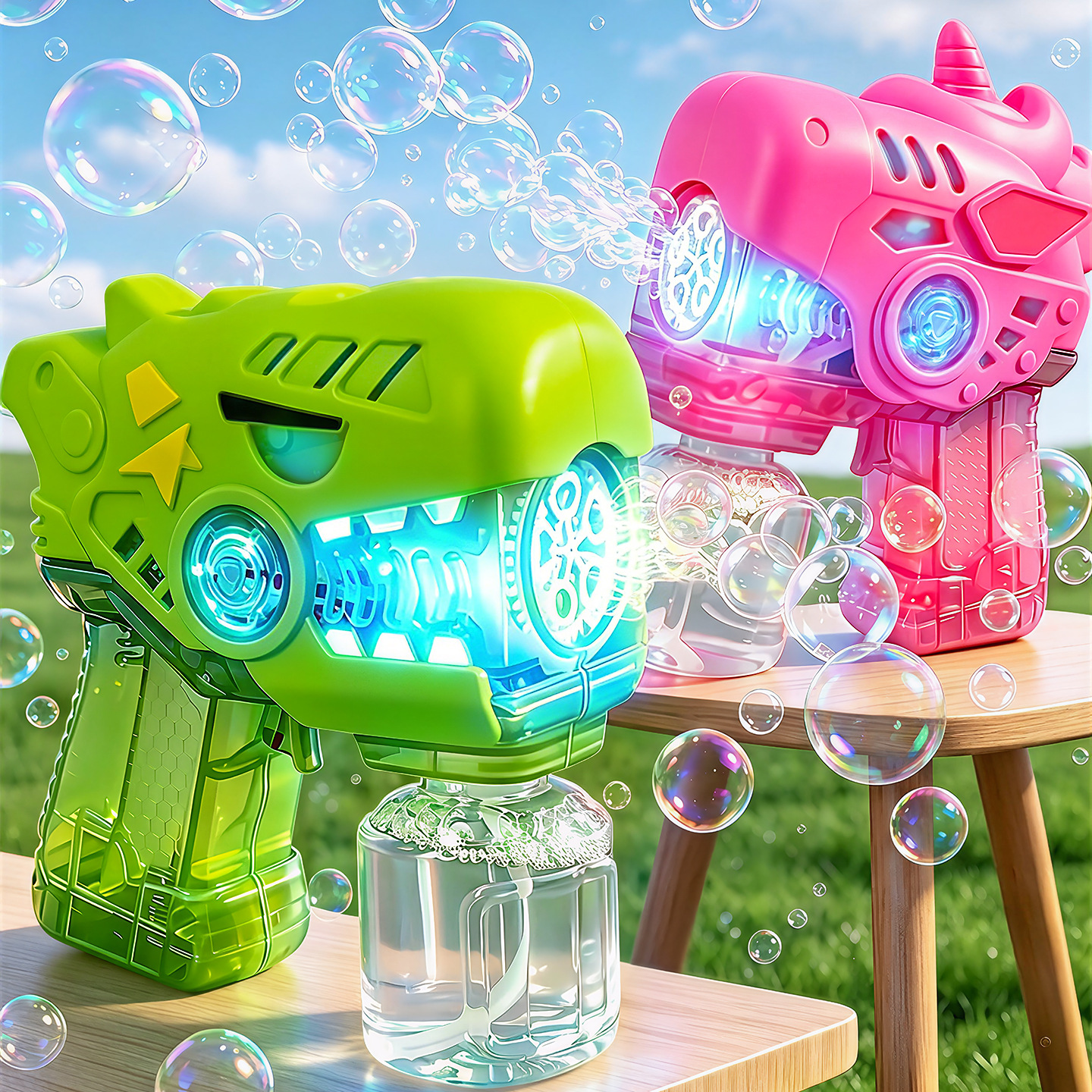 Bubble Machine for Children, New Handheld Electric Bubble Gun, Fully Automatic Bubble Machine Toy, Wholesale for Stalls