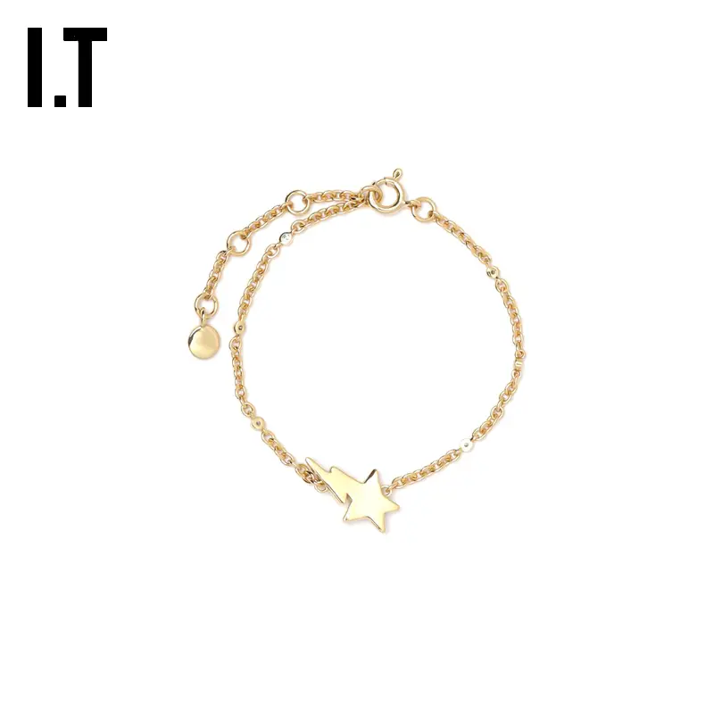 It Bapy Women's Chain Bracelet New arrival Fashion Exquisite Rhinestone Logo Pendant Fashionable Jewelry Jw0146Ao