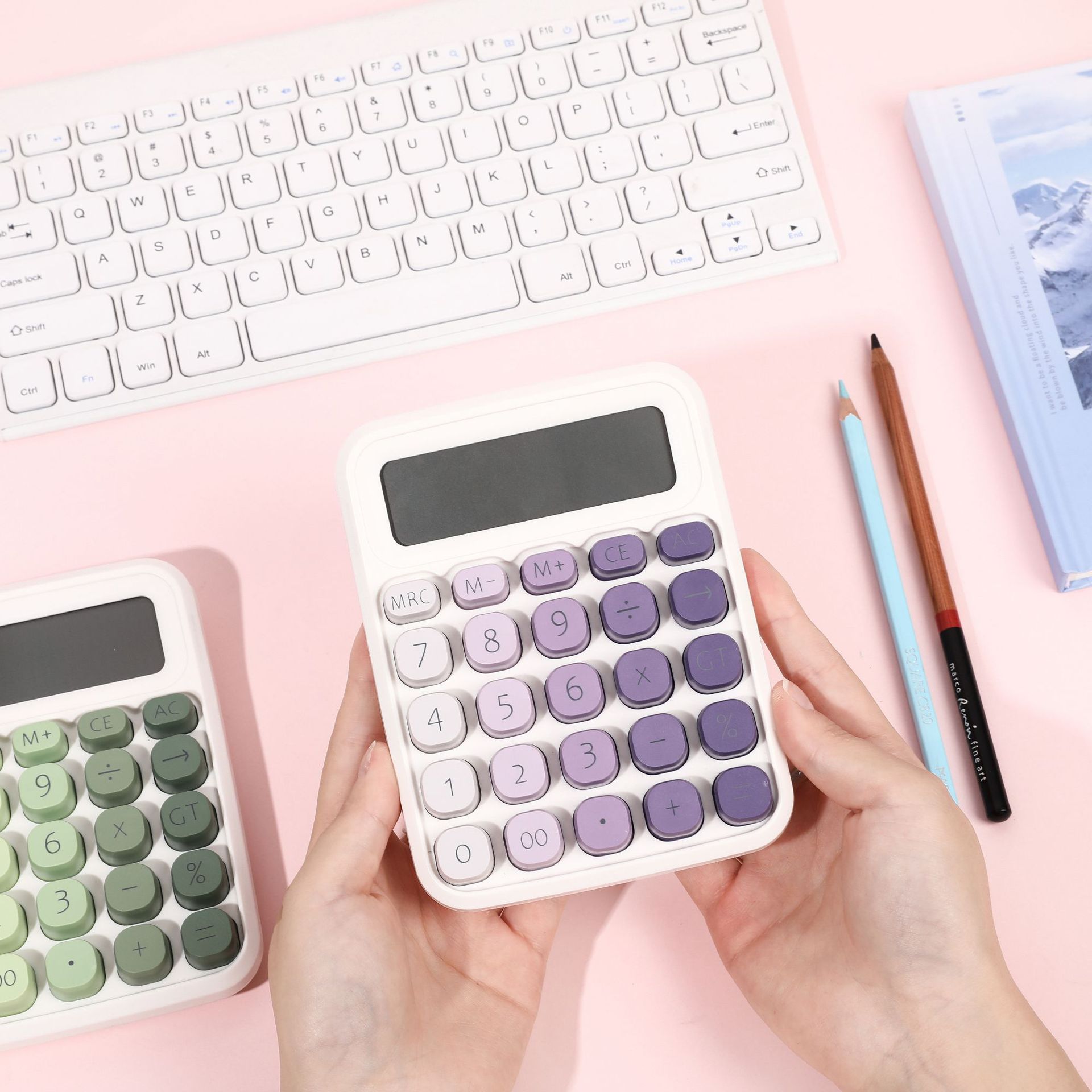 Gradient Calculator, High-Value Cube Keyboard, Cute for Students, Office and Accounting Use, Calculator Manufacturer Wholesale