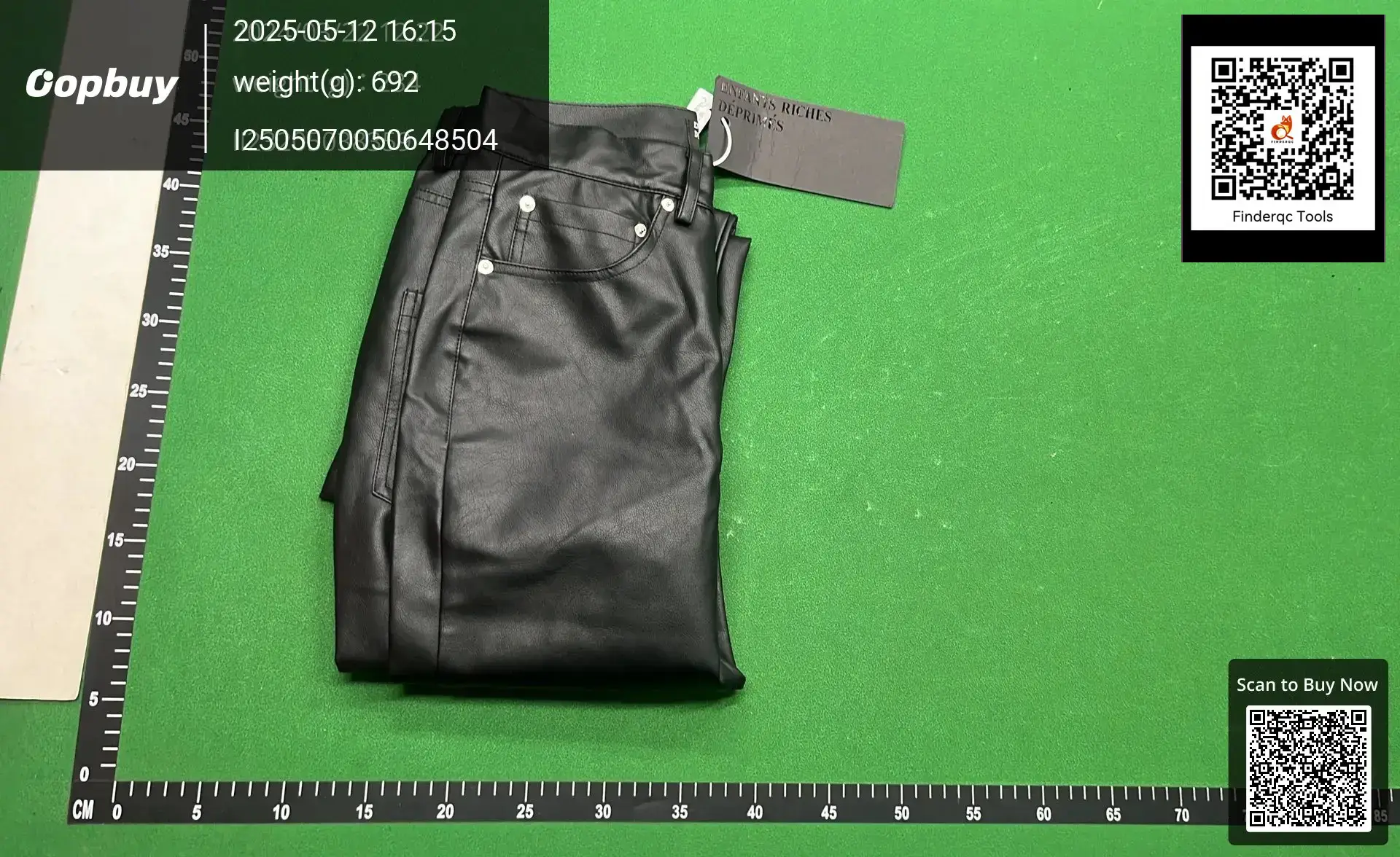 Original Erd 24Fw Melancholy Rich Second Generation Leather Pants Big Smoke Dyed Super Handsome silm Micro Loose Casual Pants