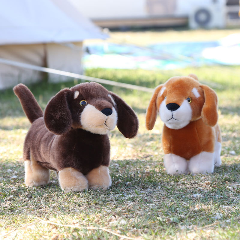 Simulated Dachshund Dog Doll, Pet Dog Plush Toy, Sofa Decoration, Cloth Doll, Children's Holiday Gift Wholesale