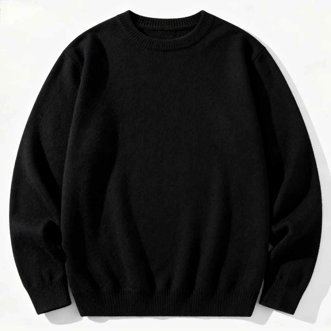 Front black and white border with black stripe and white coins, two black and white checkered sweaters 33121715