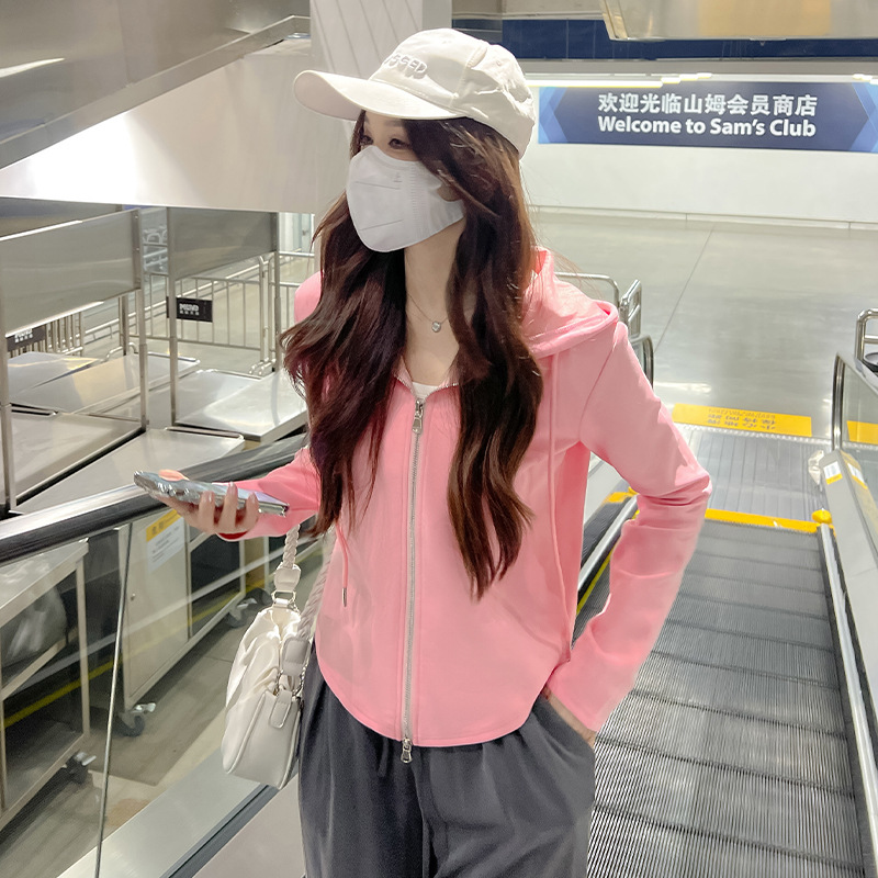 Early Autumn Hooded Cardigan Jacket for Women 2025 New Thickened Top Casual Fashion Small Size Women's Clothing Jimo Sweatshirt