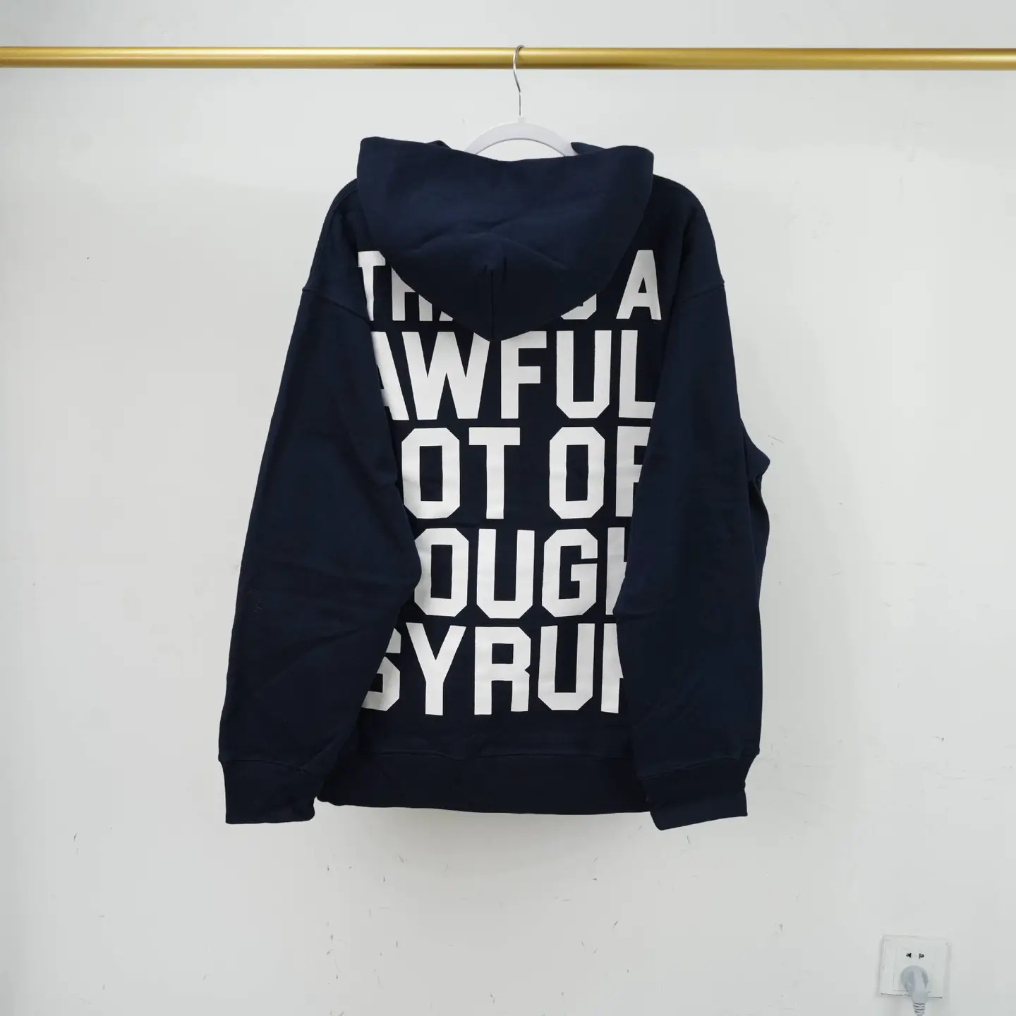 Long-Term Trendyy Letter Print Hoodies with That's a Awful Lot of Cough Syrup