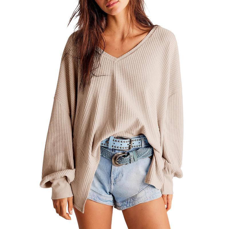 G 27251 Plus-Size V-Neck Knit Sweater European and American Style