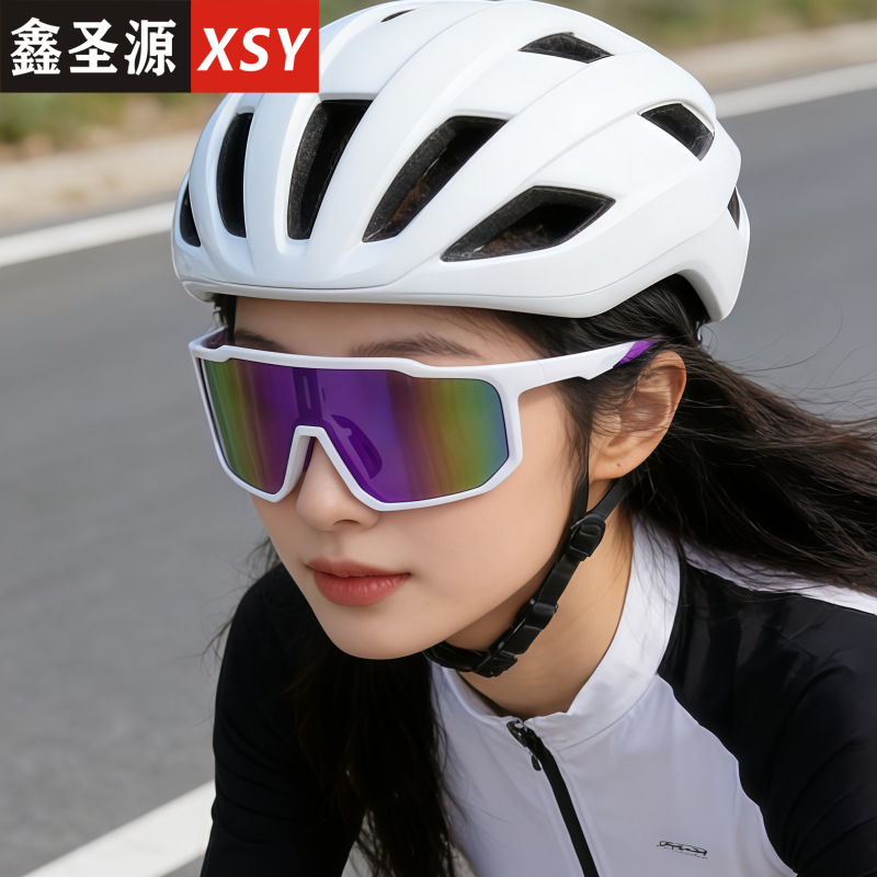 Men's and Women's Outdoor Sports European and American Cycling Sunglasses Large Frame Bicycle Sunglasses Cross-Border New Mountaineering Goggles