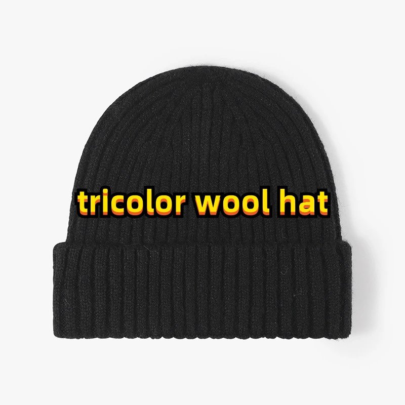 PRO062 Tricolor stripe wool bunnie striped hat Foto QC de WEIDIAN na Qualit.ly