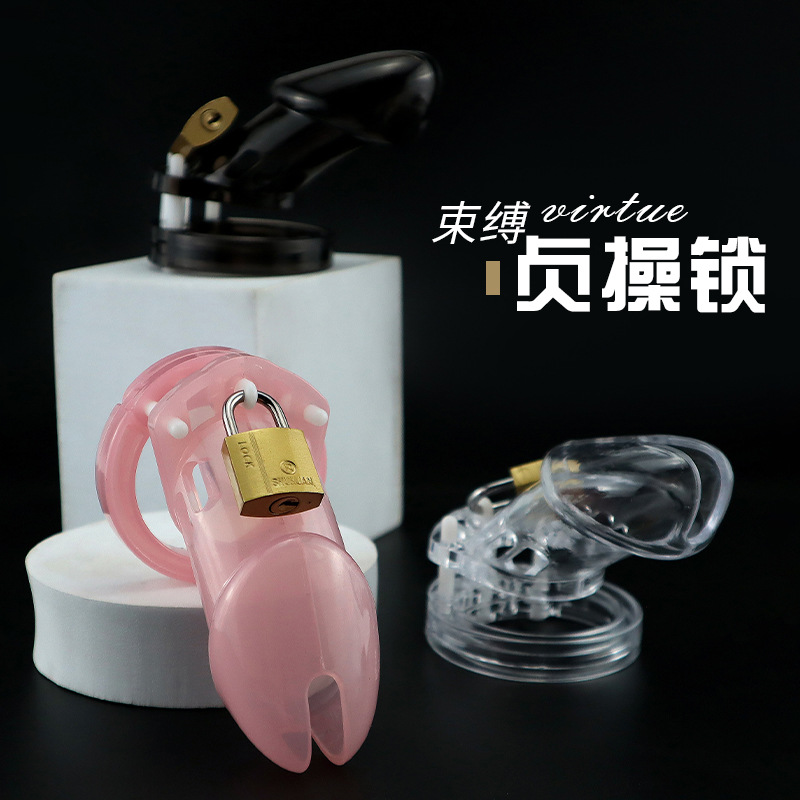 Sm Props for Men, Penis Chastity Lock, Alternative Plastic Bird Cage, Outdoor Abstinence Device, Fun Adult Products