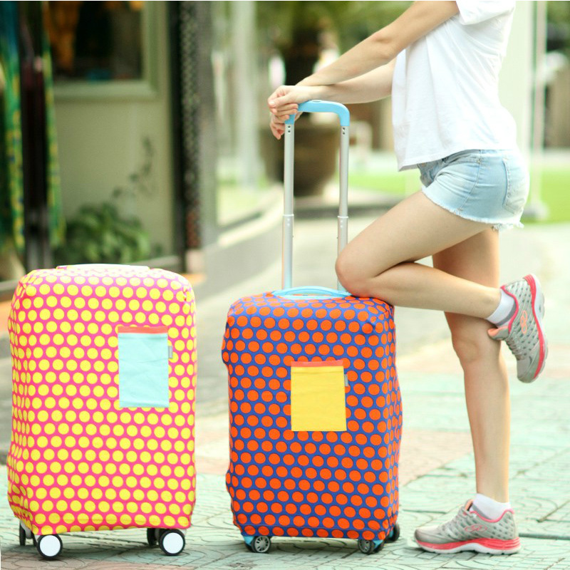 Cute Animal Thickeneded Non-Woven Suitcase Cover Trolley Case Protective Cover Waterproof and Wear-Resistant Protective Dust Cover