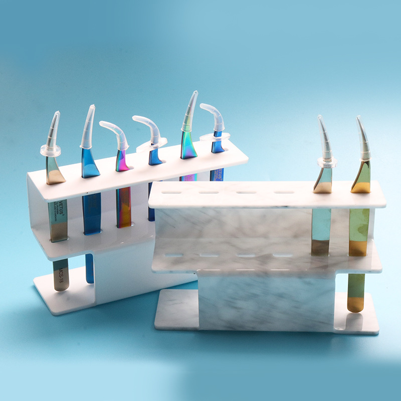 Wholesale 6-Hole Eyelash Tweezer Storage Rack Acrylic Eyelash Display Rack Grafting Display Rack False Eyelashes