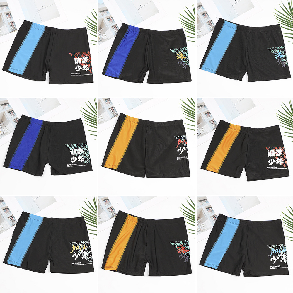 Teenage boys swimming juvenile cartoon beach hot spring swimming trunks junior high school students water park beach pants wholesale
