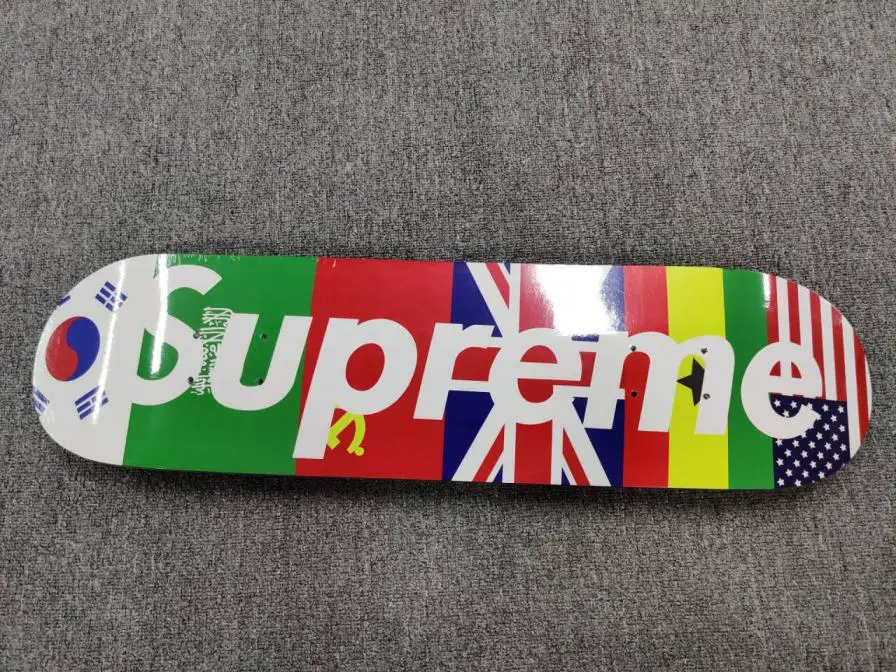 Supreme Decorative Skateboard Wall Advertisement Display Trendy Bar Decoration Double Kick Board Surface