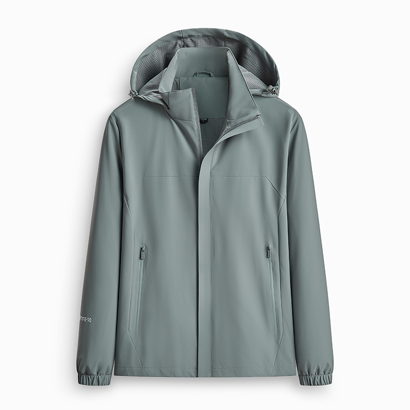Stretch Jacket Men's and Women's Sports Thin Windproof Waterproof Spring and Autumn Single Layer Jacket Outdoor Couple's Group Riding Suit
