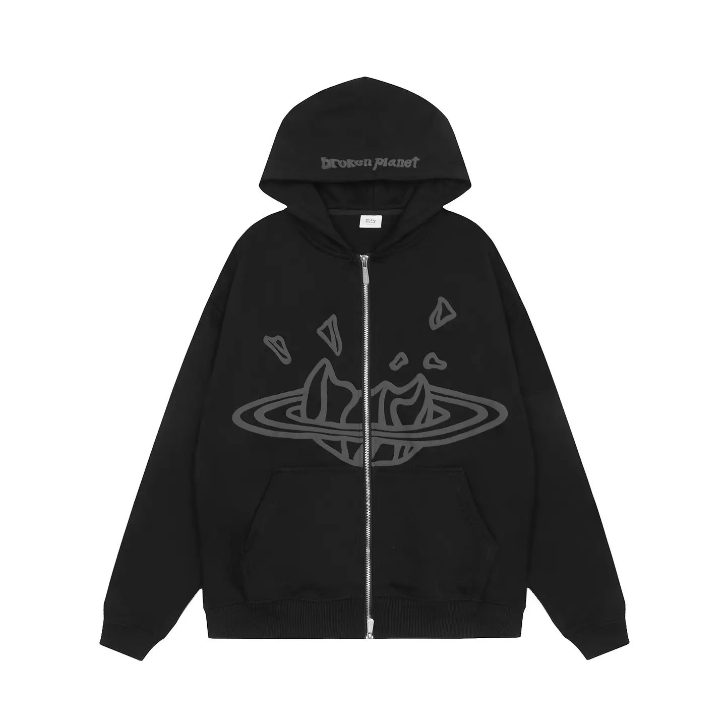 2024 Cross-Border European and American Trendy Brand Spring & Fall New Foam Fun Women's Personalized Pattern Printed Hoodie Men's Sweatshirt