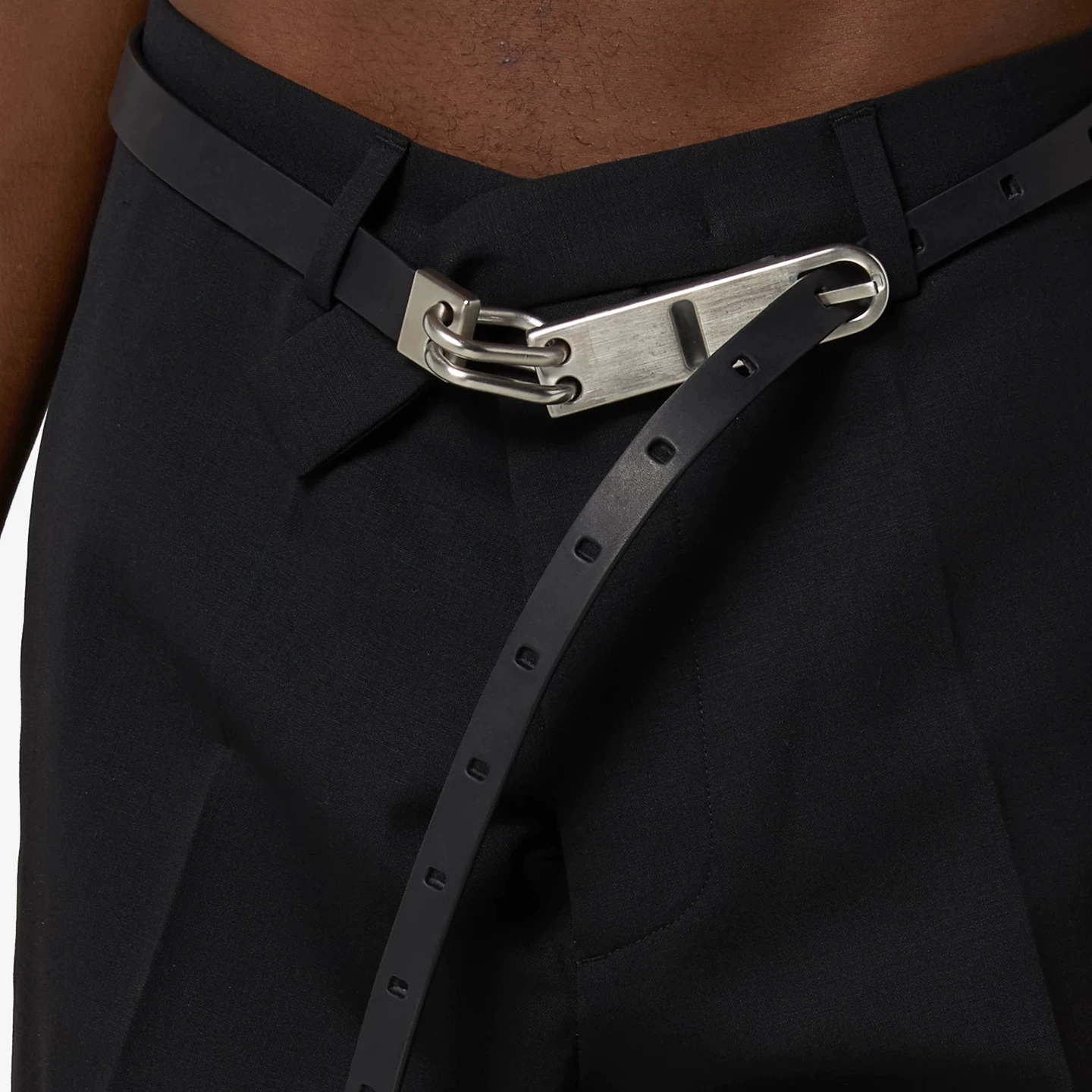 Handsome and explosive upper body, independent dark RO style, retro and simple metal buckle belt, versatile waist belt for men and women