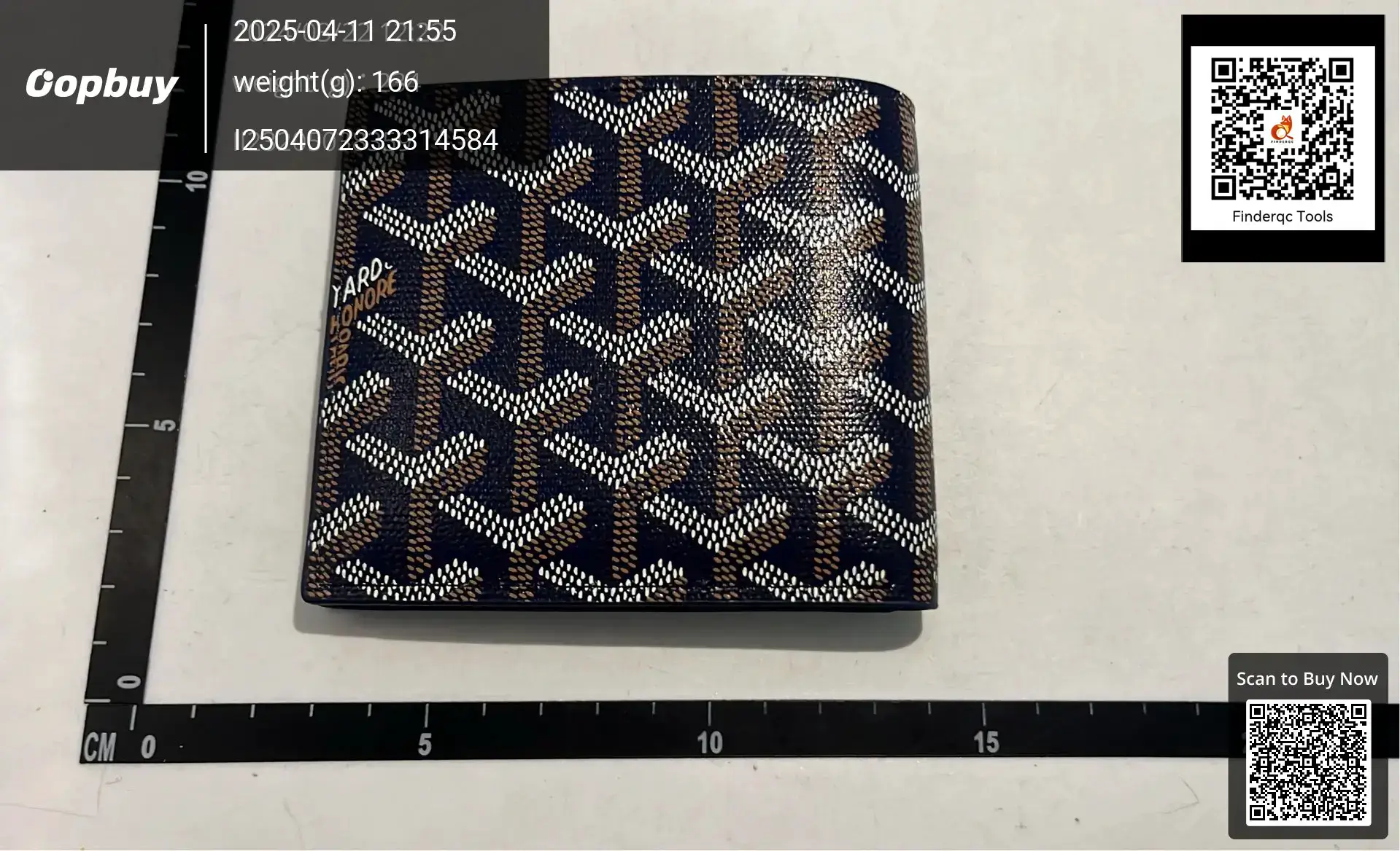 Goyard Saint Louis Bi-Fold Wallet Navy