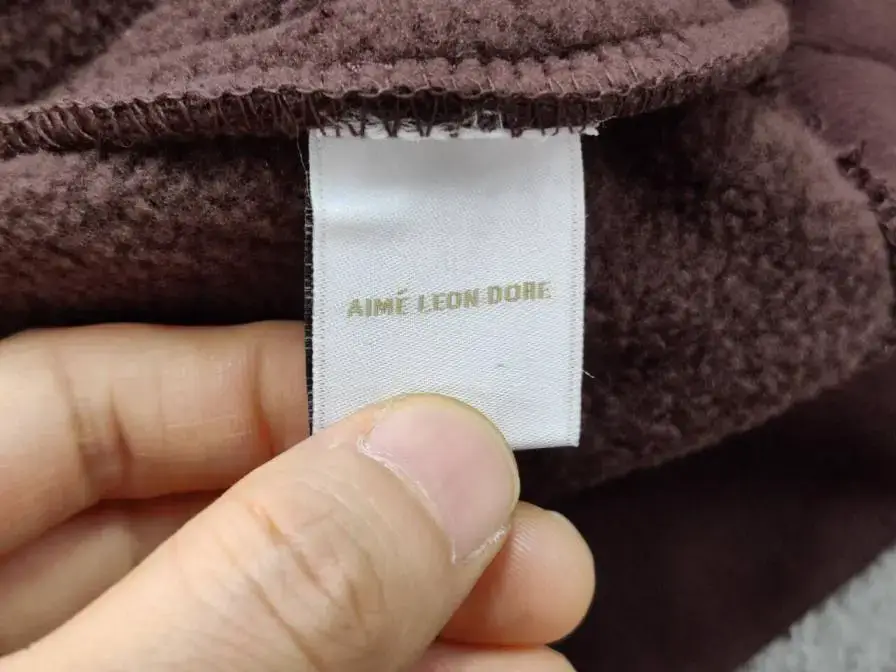 Aime Leon Dore Unisphere Fleece Half Zip Hoodie Brown