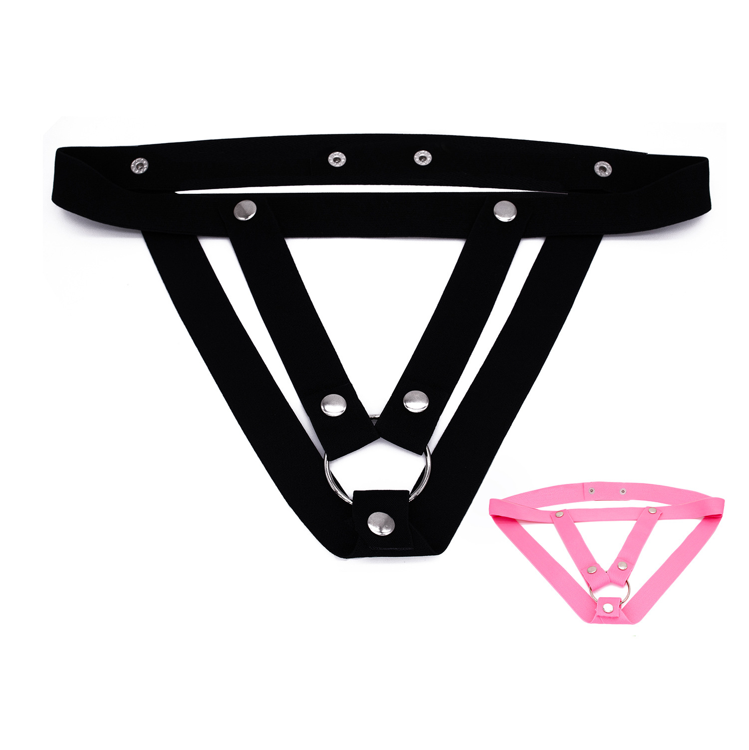 Chastity lock auxiliary belt men's cb lock lift belt men's thong double d three-way anti-sagging cb lock accessories