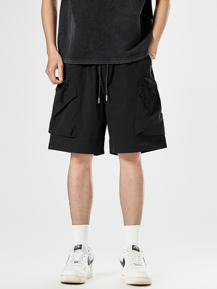 Laike's New Summer Casual Shorts for Men, Outdoor Trendy Loose Breathable Wide-Leg Versatile Design Workwear Shorts