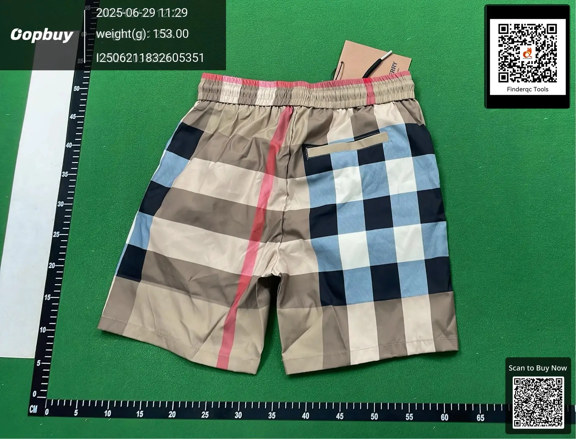 Burberry Check Shorts
