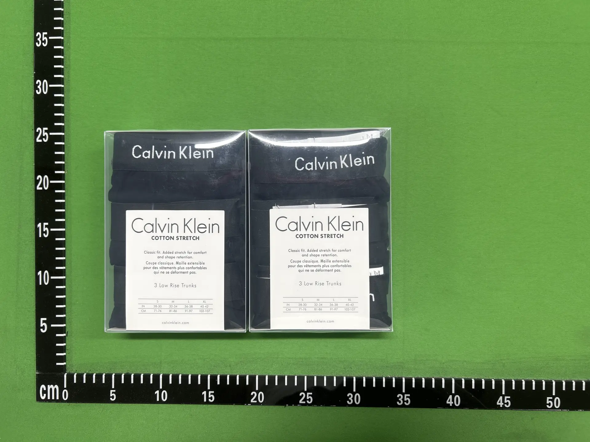 Calvin Klein Cotton Stretch 3 Low Rise Trunks Black