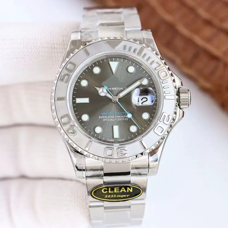 Laojia Gray Yacht Watch Fully Automatic Mechanical Men's Watch Ar Factory Yacht Water Ghost Watch Popular One Piece Dropshipping