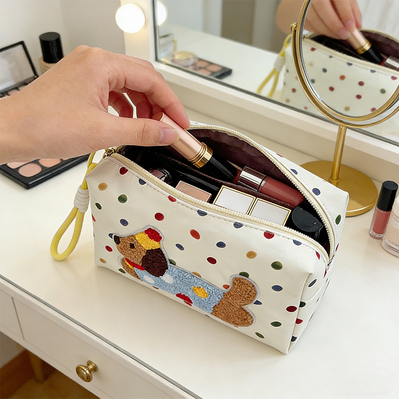 Cosmetic Bag, Women's Portable Small Bag, New Large-Capacity Storage Bag, Travel and Business Trip Skin Care Storage Bag, Toiletry Bag