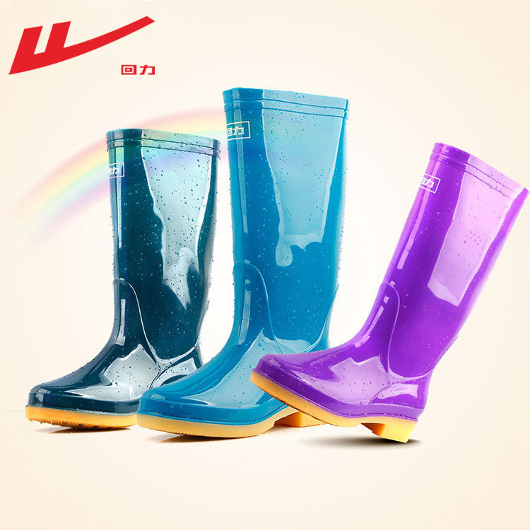 Pull-Back Rain Boots for Women, Waterproof and Non-Slip Rubber Shoes, Autumn High-Top Rain Boots, Water Shoes, Summer Overshoes, Fashionable and Versatile