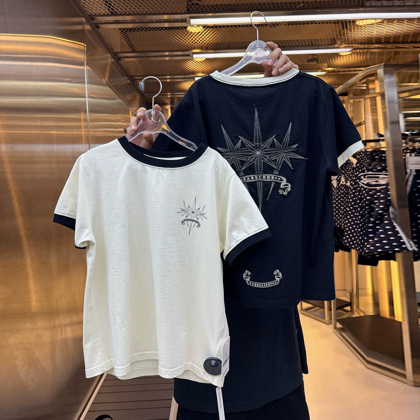 Badblood Bcac Series American Retro Short-Sleeved T-Shirt for Women with Embroidered Patterns, Niche and Versatile Design Top