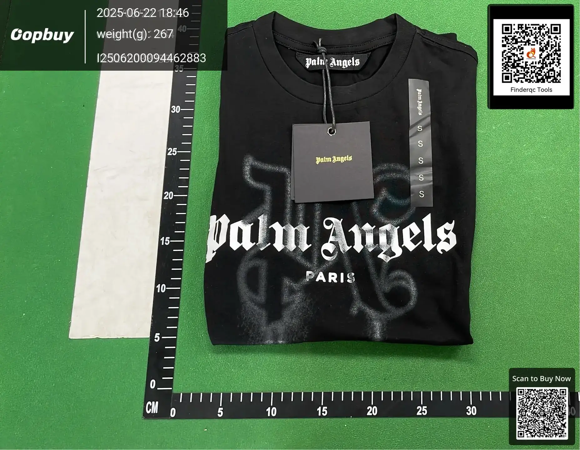 2024 New palm short sleeve spray city letter Angels men's and women's same casual sports palm T-shirt