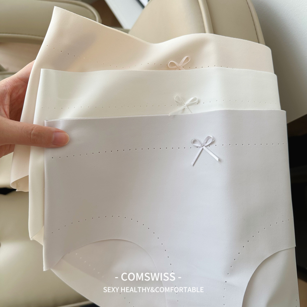 8507 spring and summer light luxury all seamless GAO-grade skin-friendly nude cotton 7A antibacterial crotch underwear women's cotton crotch