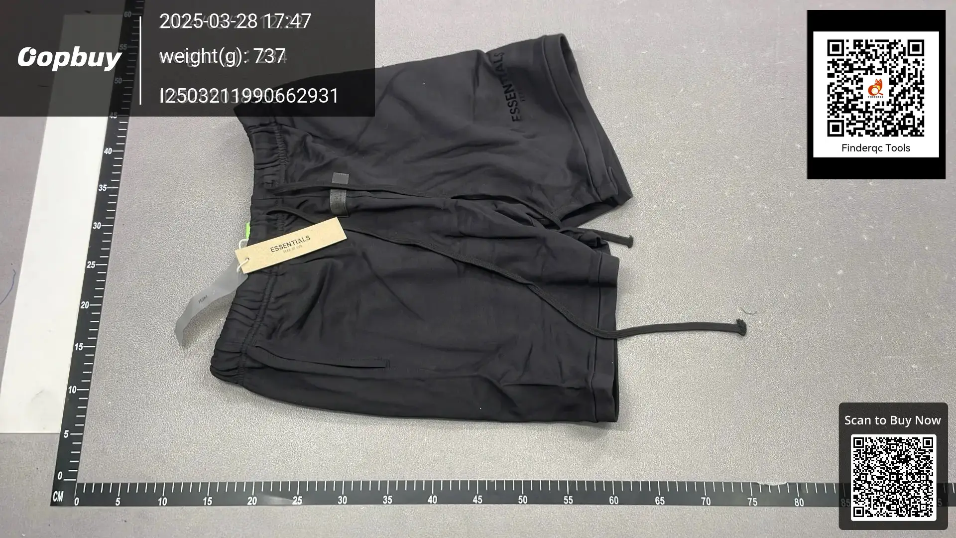 ESSENTIALS black shorts