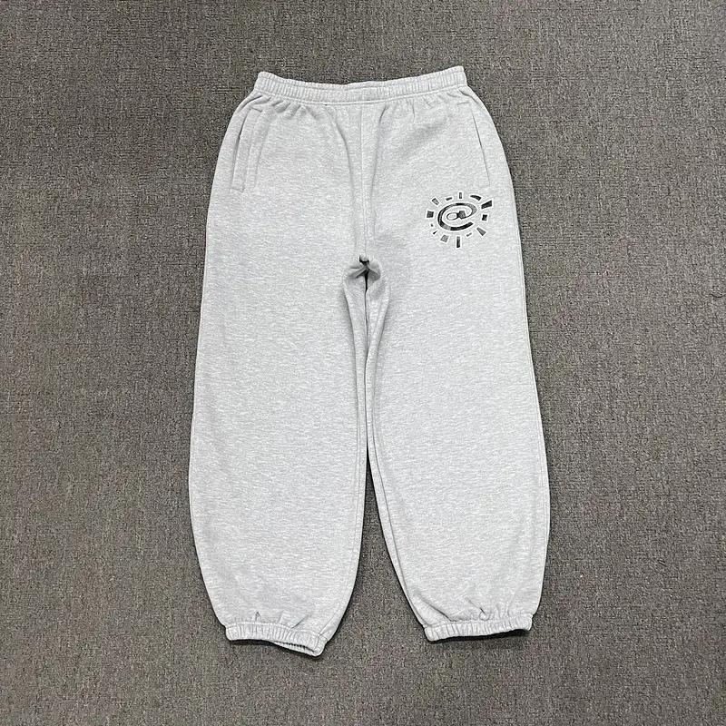 Direct for Cross-border Niche ADWYSD Sun Roll fleece-lined Sweatpants Hip-hop American Retro High Street Loose Casual Pants