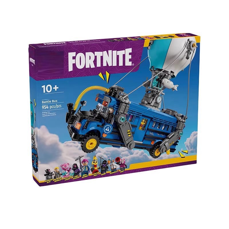 Compatible with Lego 77073 Fortnite Battle Bus for Boys and Girls Assembled Building Block Toy Gift Model